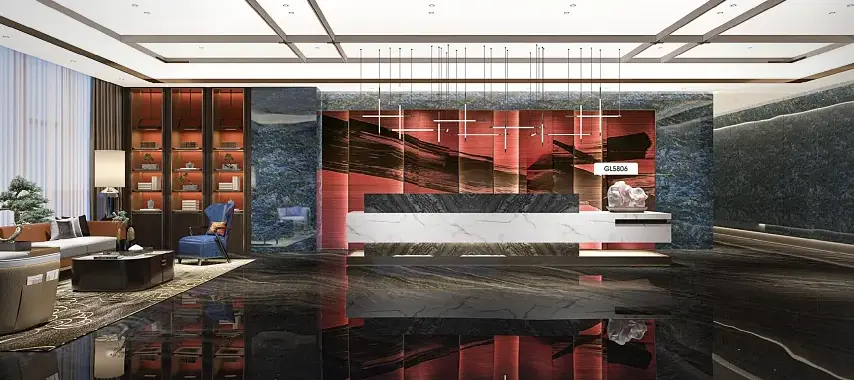 Mūsdienu dizaina marmora PVC filmu rullītis